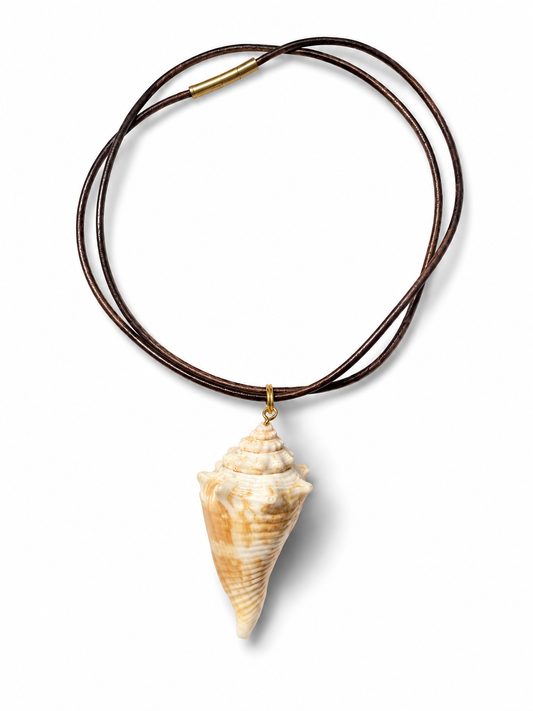 30" Espresso color leather corded paired with Shore Relic No. 02