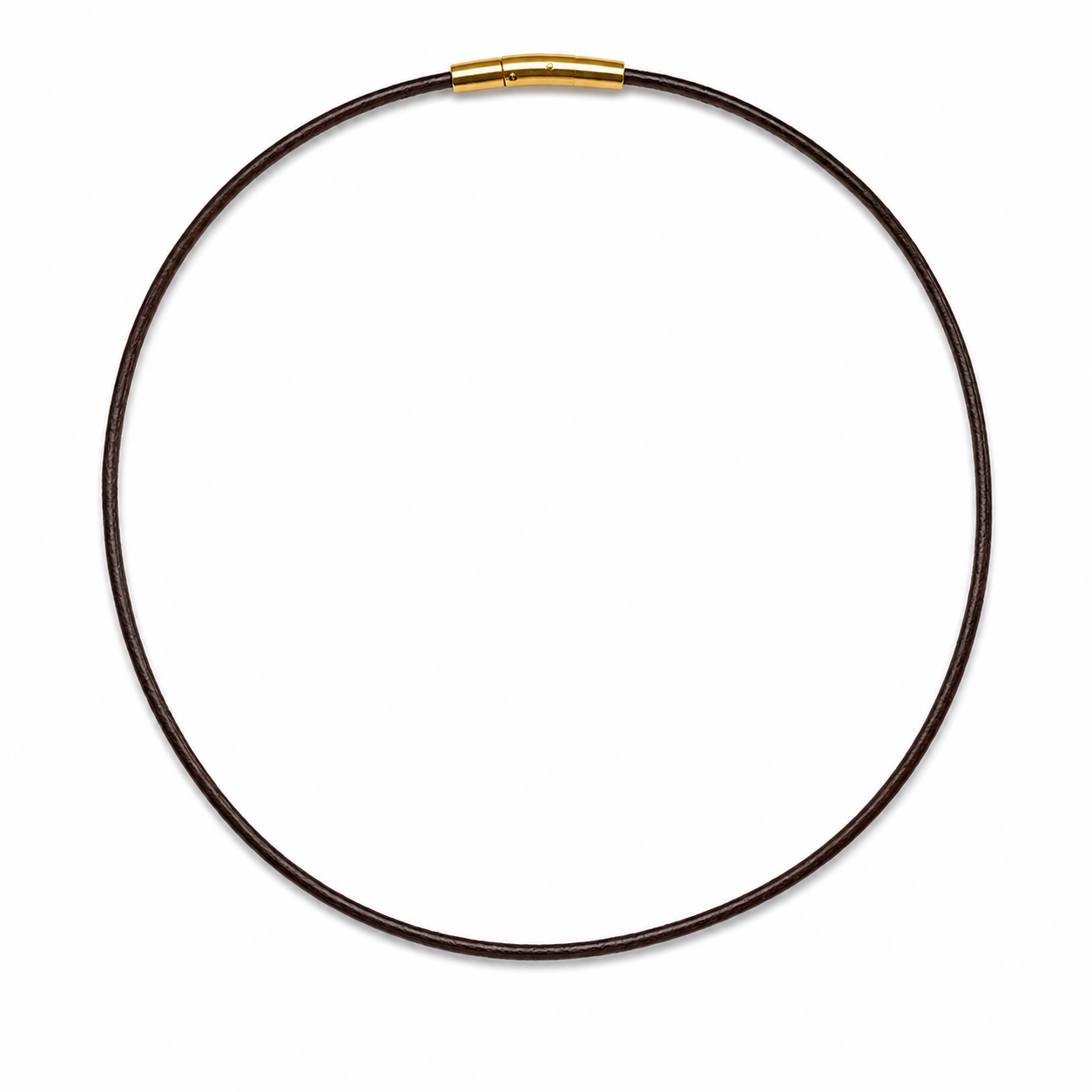 16" espresso leather cord